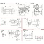 Loncin G270F-P 270cc /  8Hp Petrol Engine - 1" Parallel Shaft